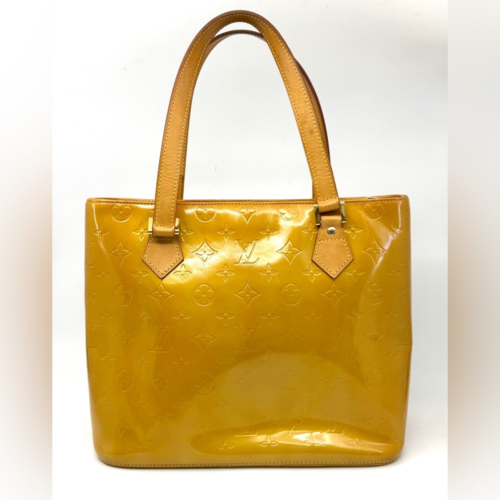 Authentic Louis Vuitton Monogram Vernis Houston handbag M91004 w/Dust Bag